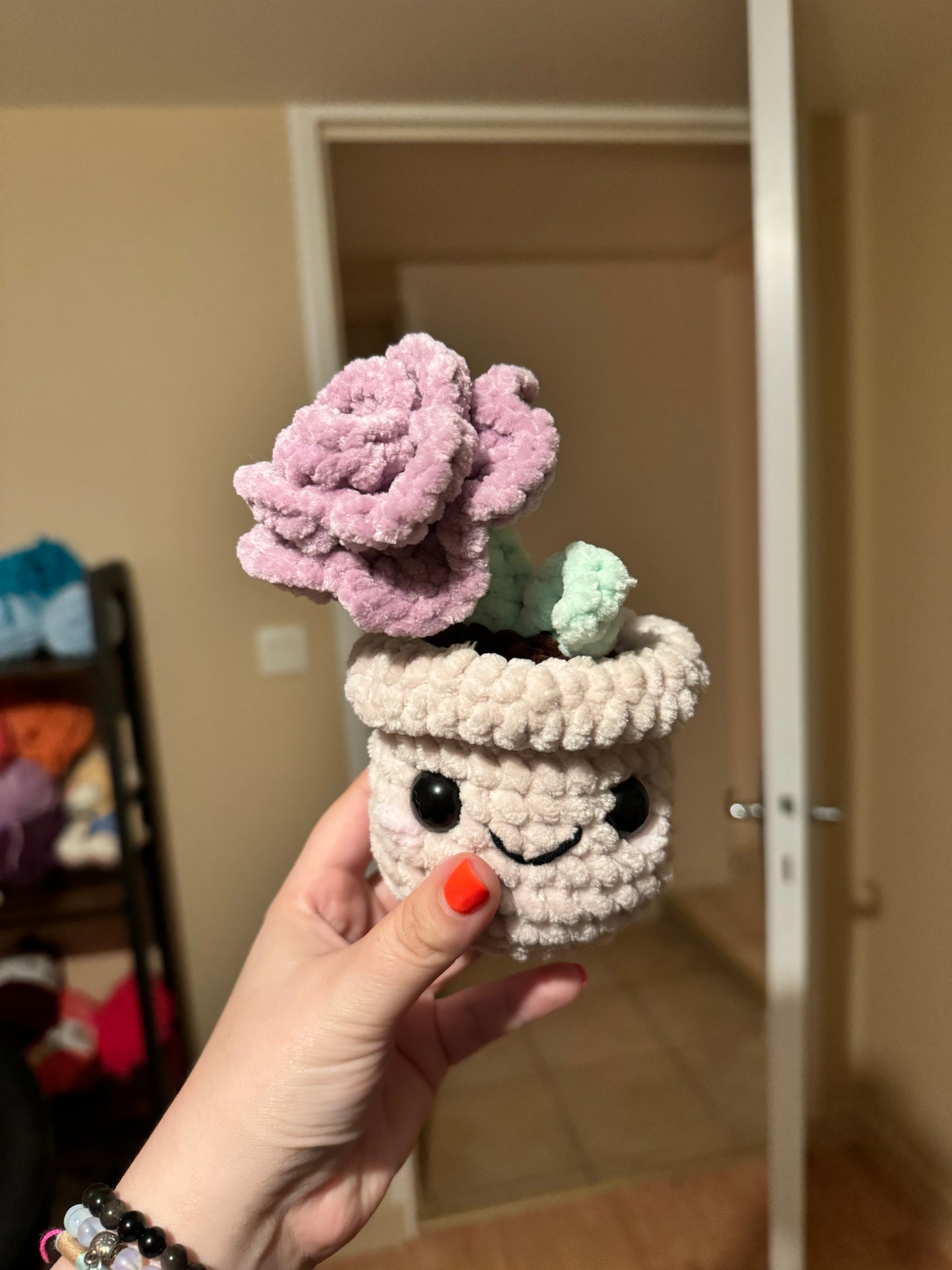 fleur au crochet plante crochet rose au crochet décoration au crochet fait main