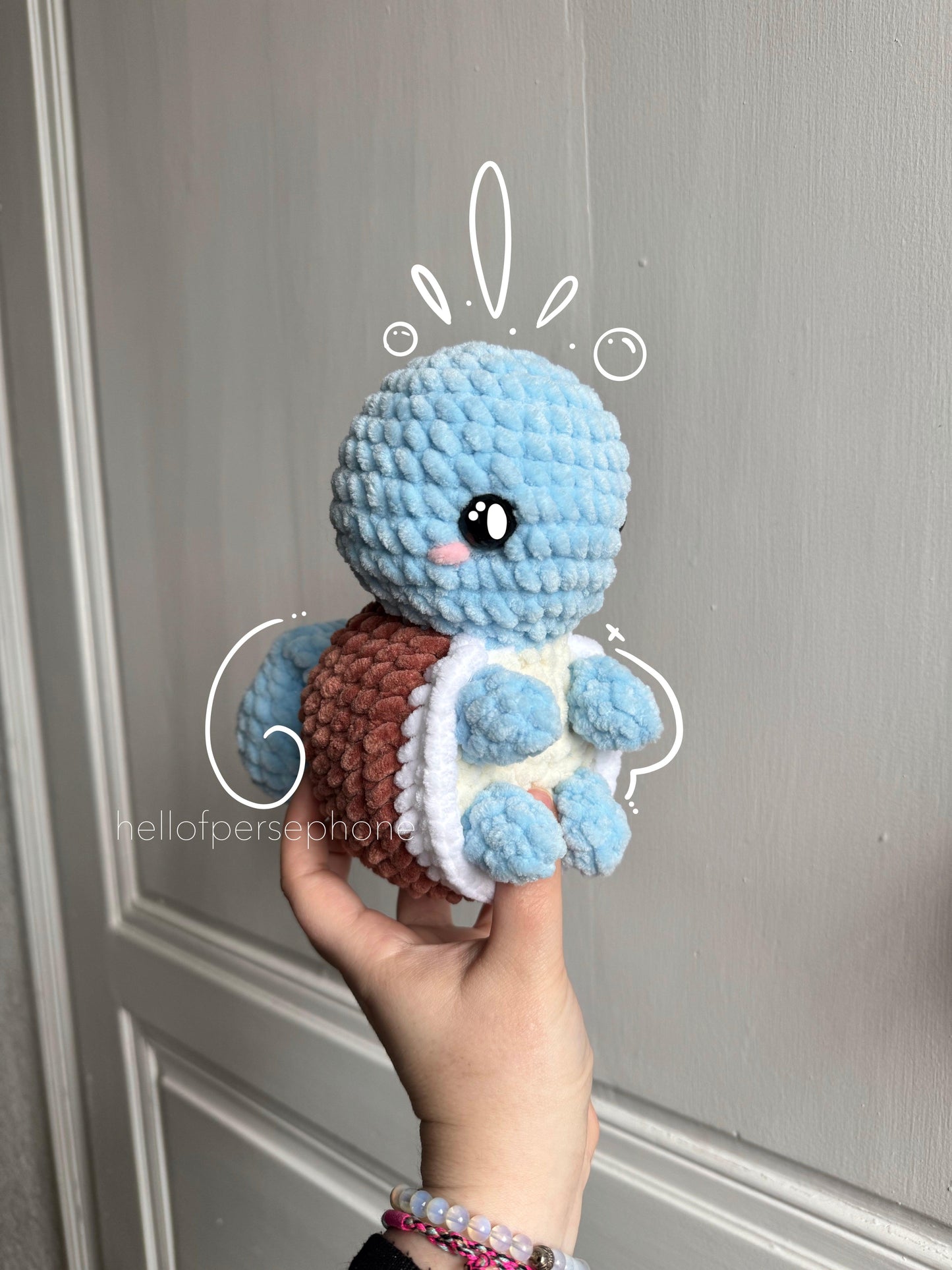Peluche Pokémon Carapuce Squirtle | Amigurumi Carapuce Pokémon Kawaii