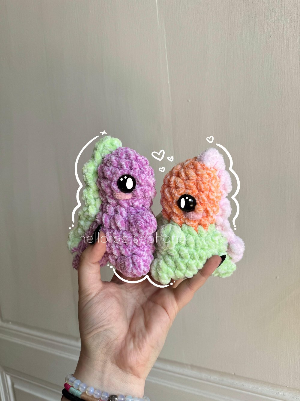 peluche dinosaure au crochet fait main amigurumi dinosaure