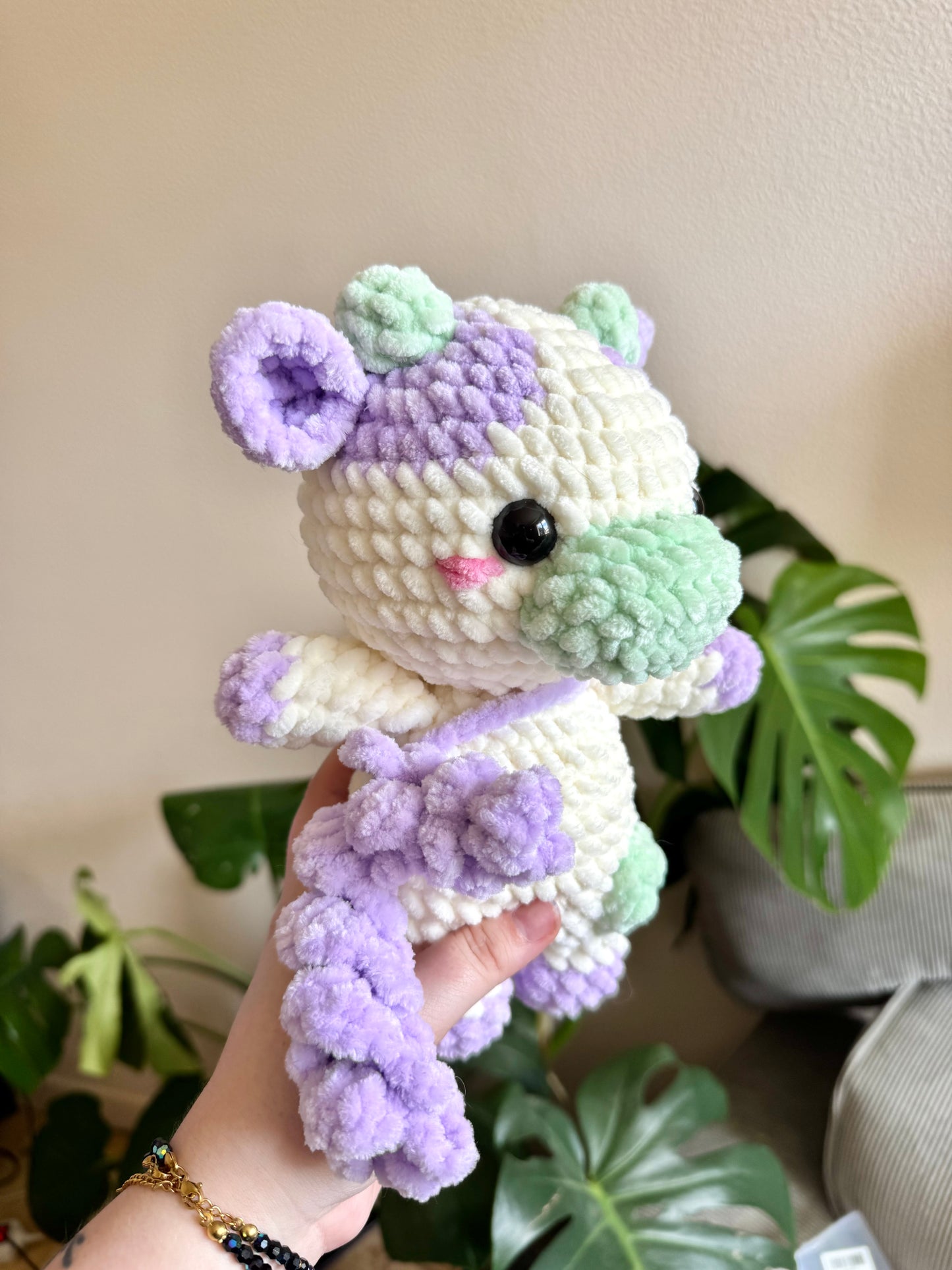 Peluche Vache Lavande au Crochet