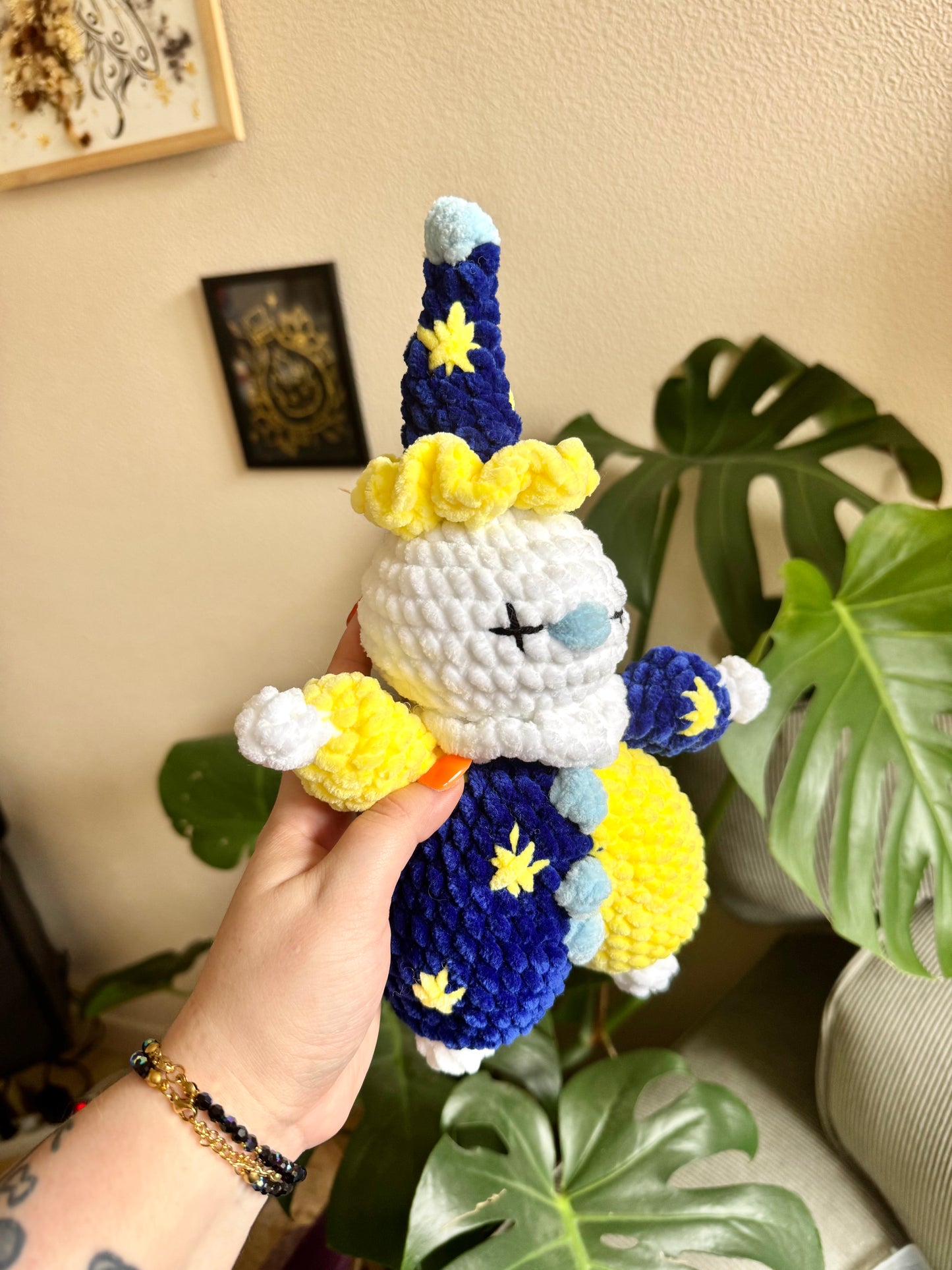 Peluche doudou clown au crochet