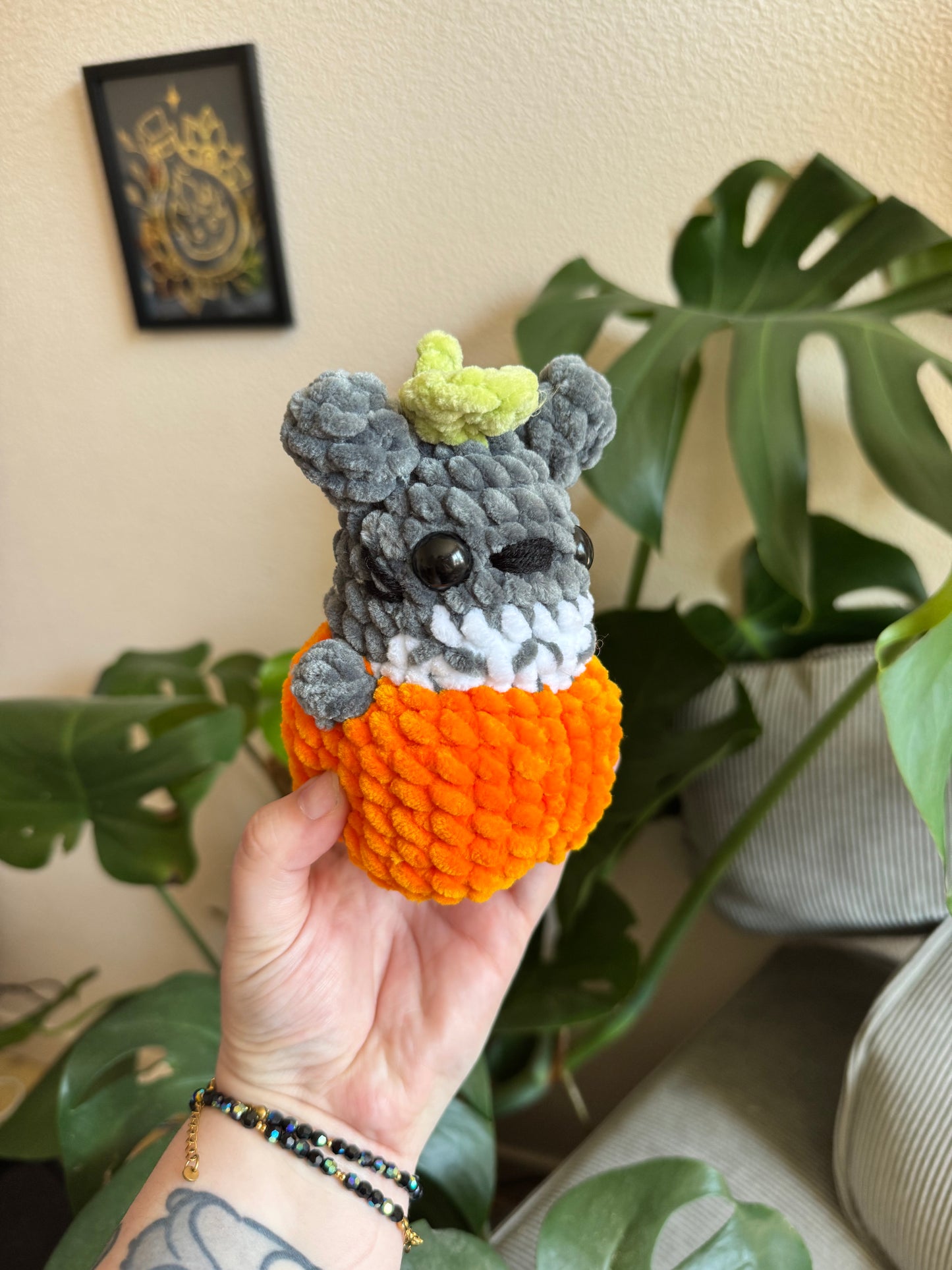 Totoro citrouille au crochet