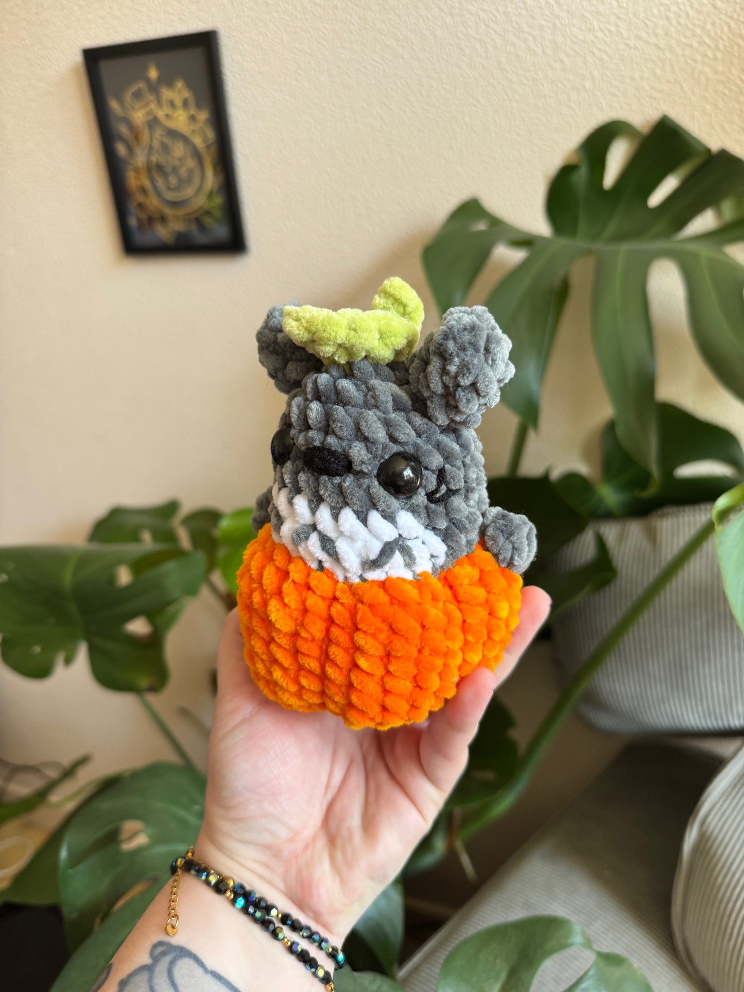 Totoro citrouille au crochet