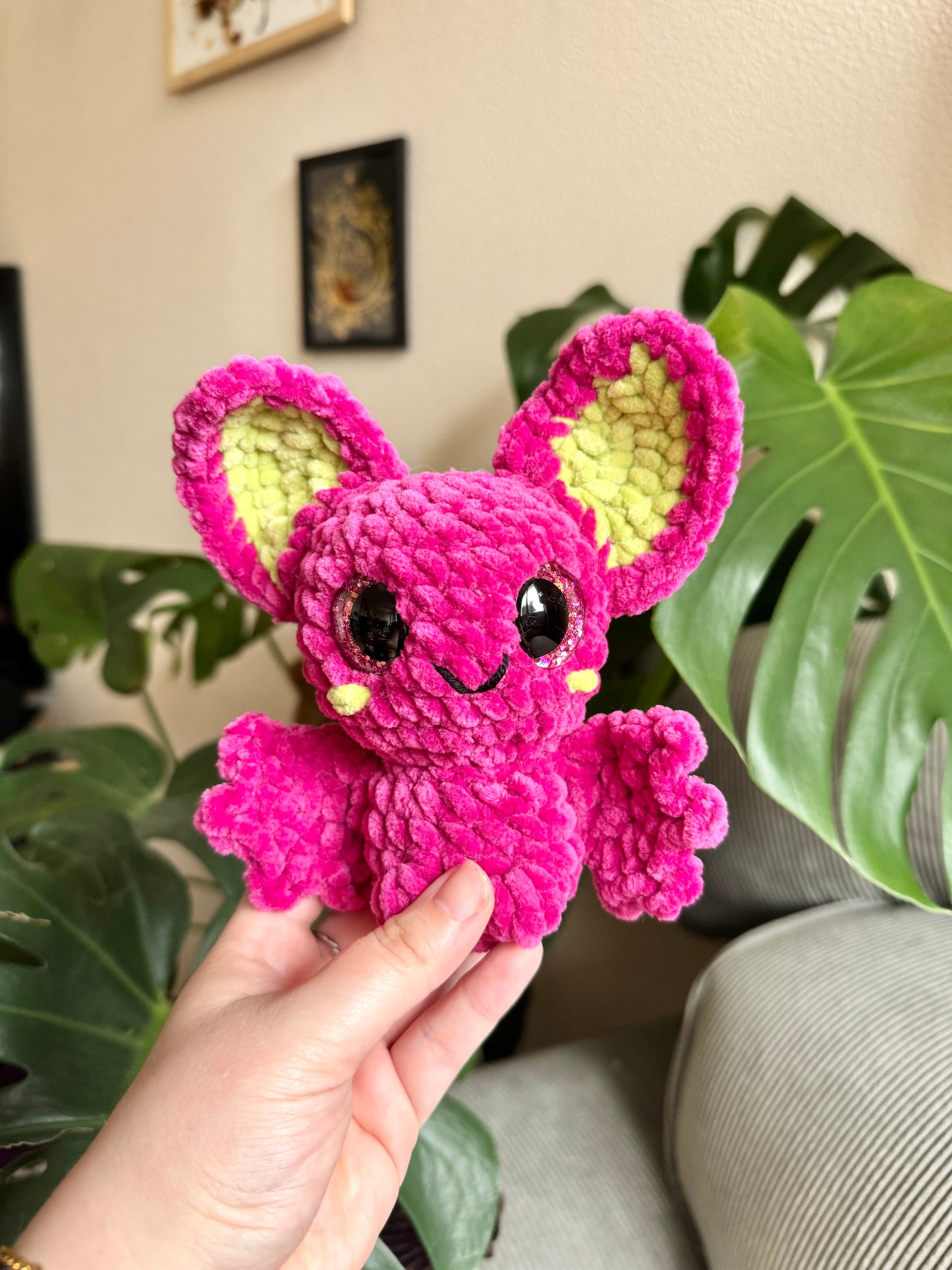 Peluche chauve-souris au crochet