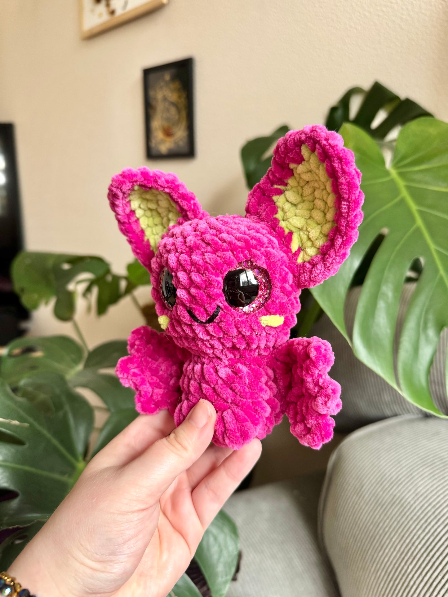 Peluche chauve-souris au crochet