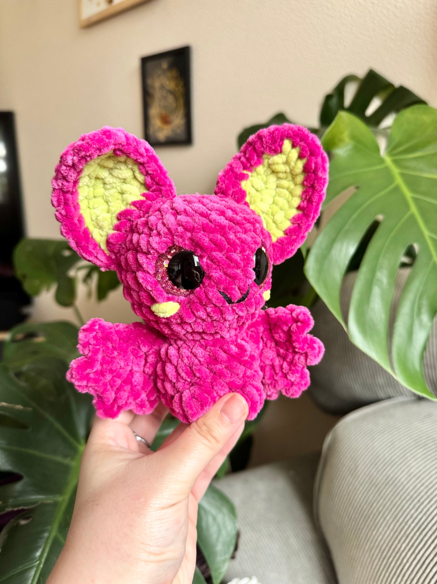 Peluche chauve-souris au crochet