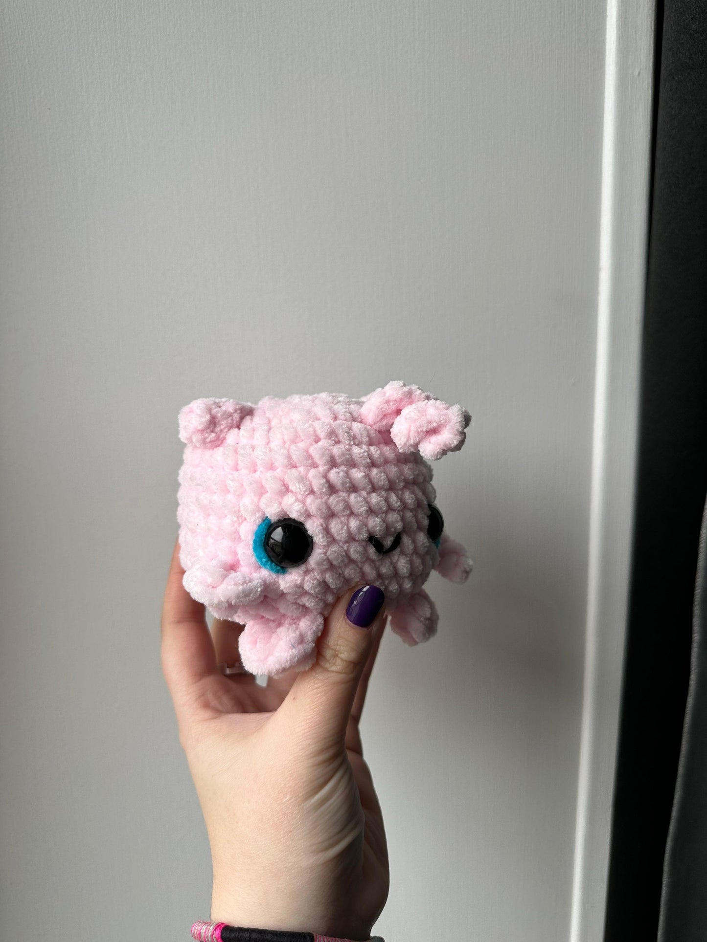 peluche rondoudou au crochet amigurumi pokemon au crochet 100% fait main, peluche rondoudou pokemon made in france