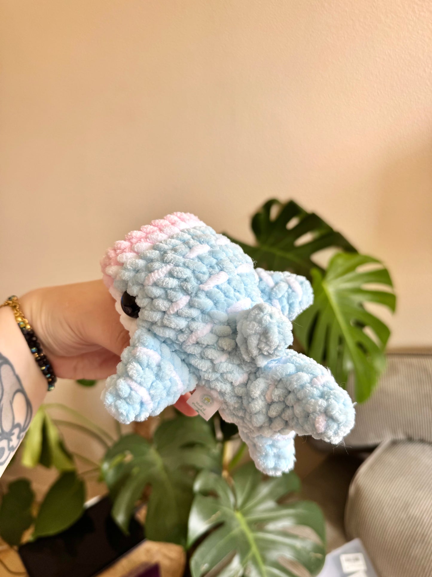 doudou fait main crochet animal mer