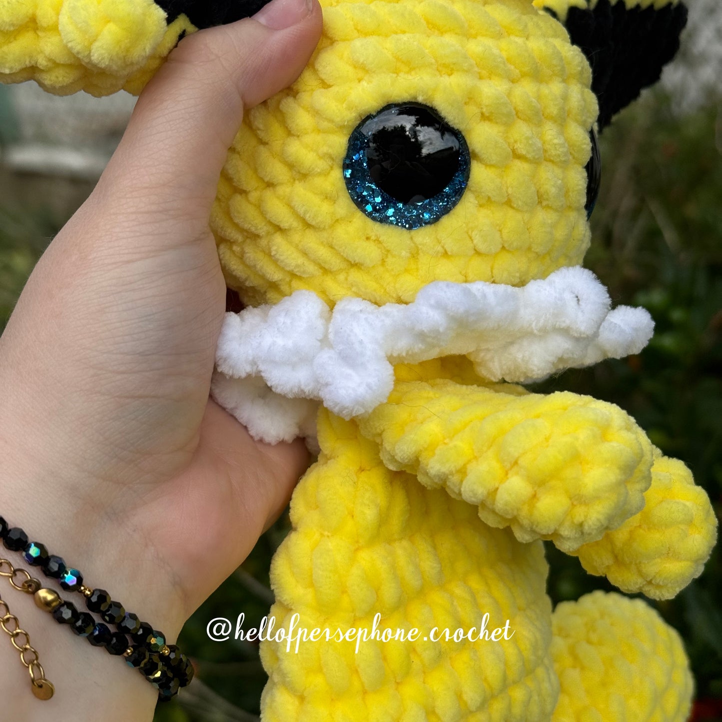 Peluche au crochet Pokemon Voltali/Jolteon au crochet, amigurumi pokemon Voltali/Jolteon, peluche crochet pokemon
