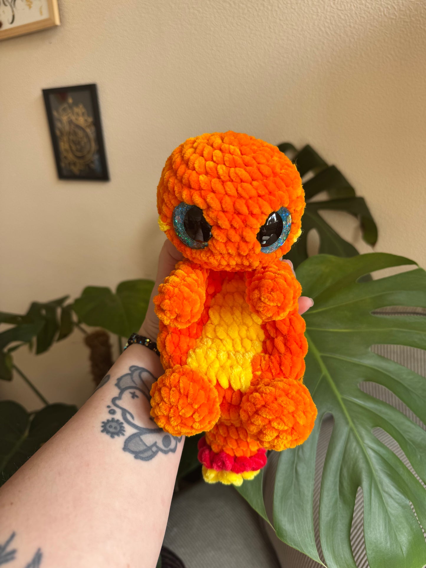 peluche salameche pokemon au crochet