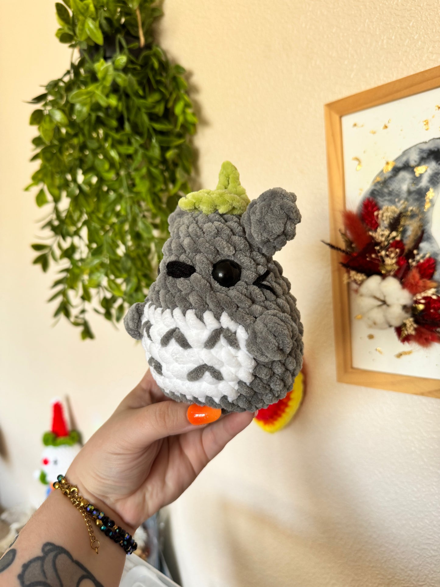 Totoro crochet kawaii doudou fait main France