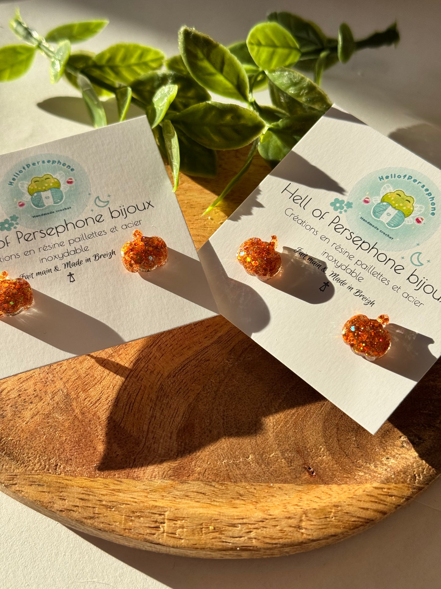 Boucles d’oreilles citrouilles