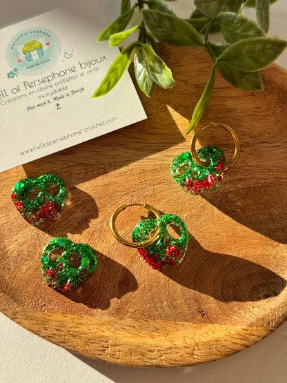 Boucles d’oreilles créoles Pomme Empoisonnée