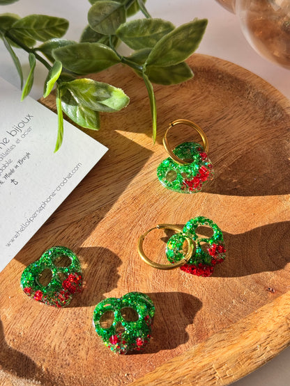 Boucles d’oreilles créoles Pomme Empoisonnée