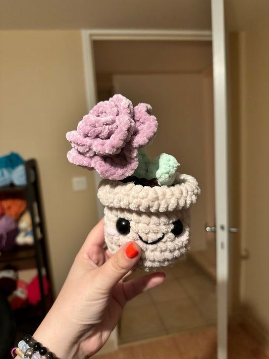 fleur au crochet plante crochet rose au crochet décoration au crochet fait main