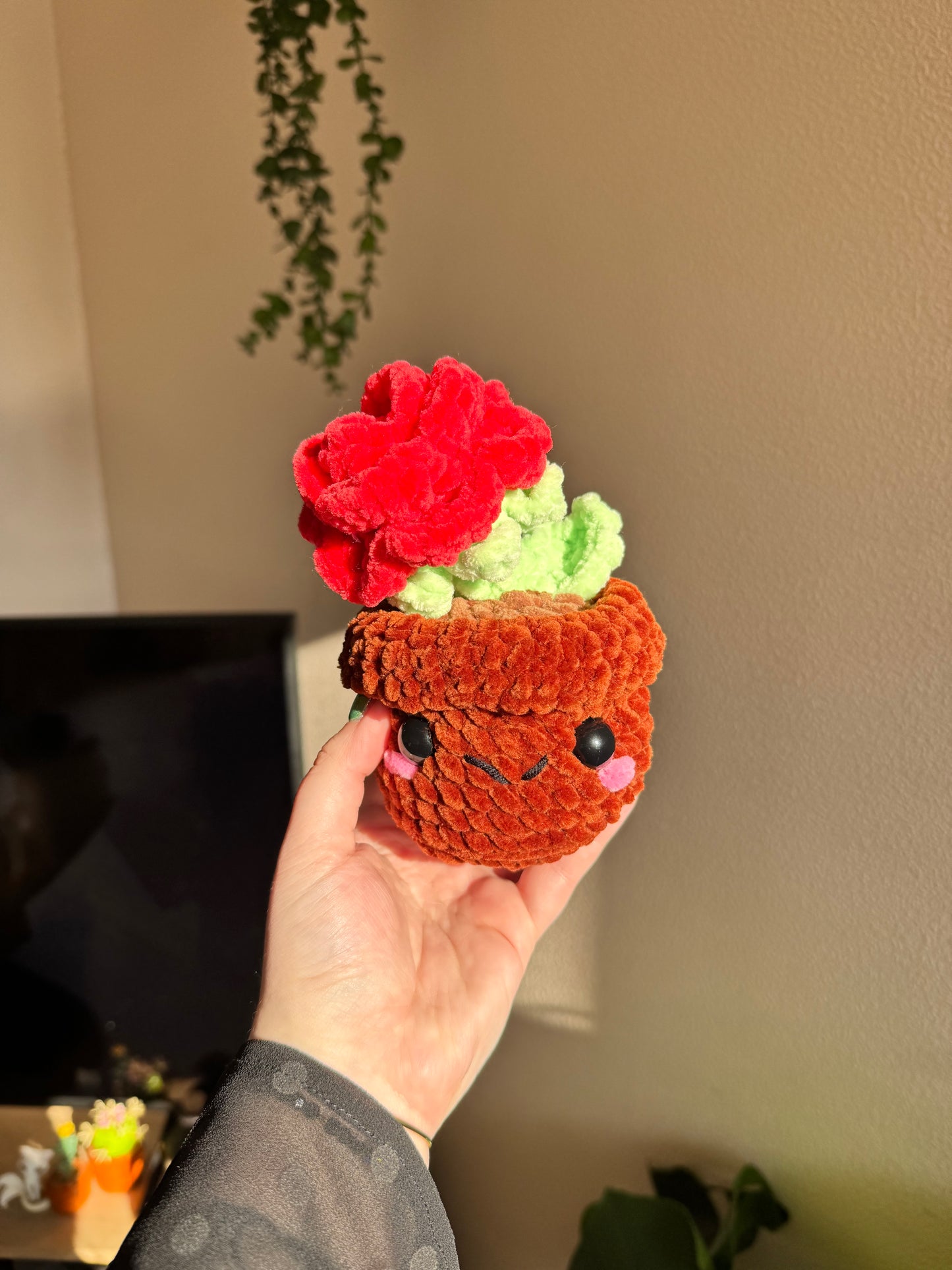 Rose éternelle au crochet I Décoration (Couleurs personnalisables)