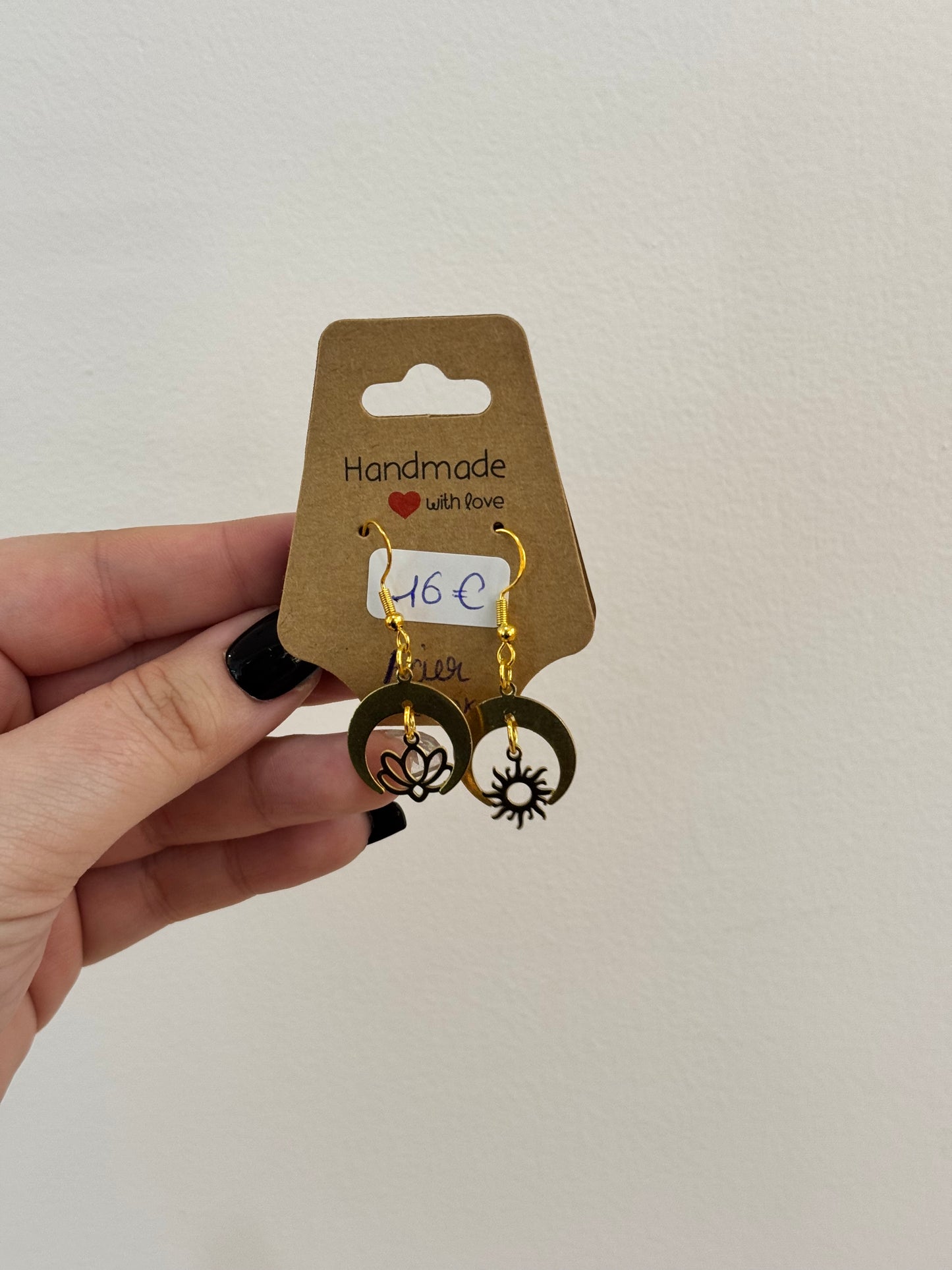 Boucles d'oreilles acier inoxydable au crochet - (Modèle au choix)
