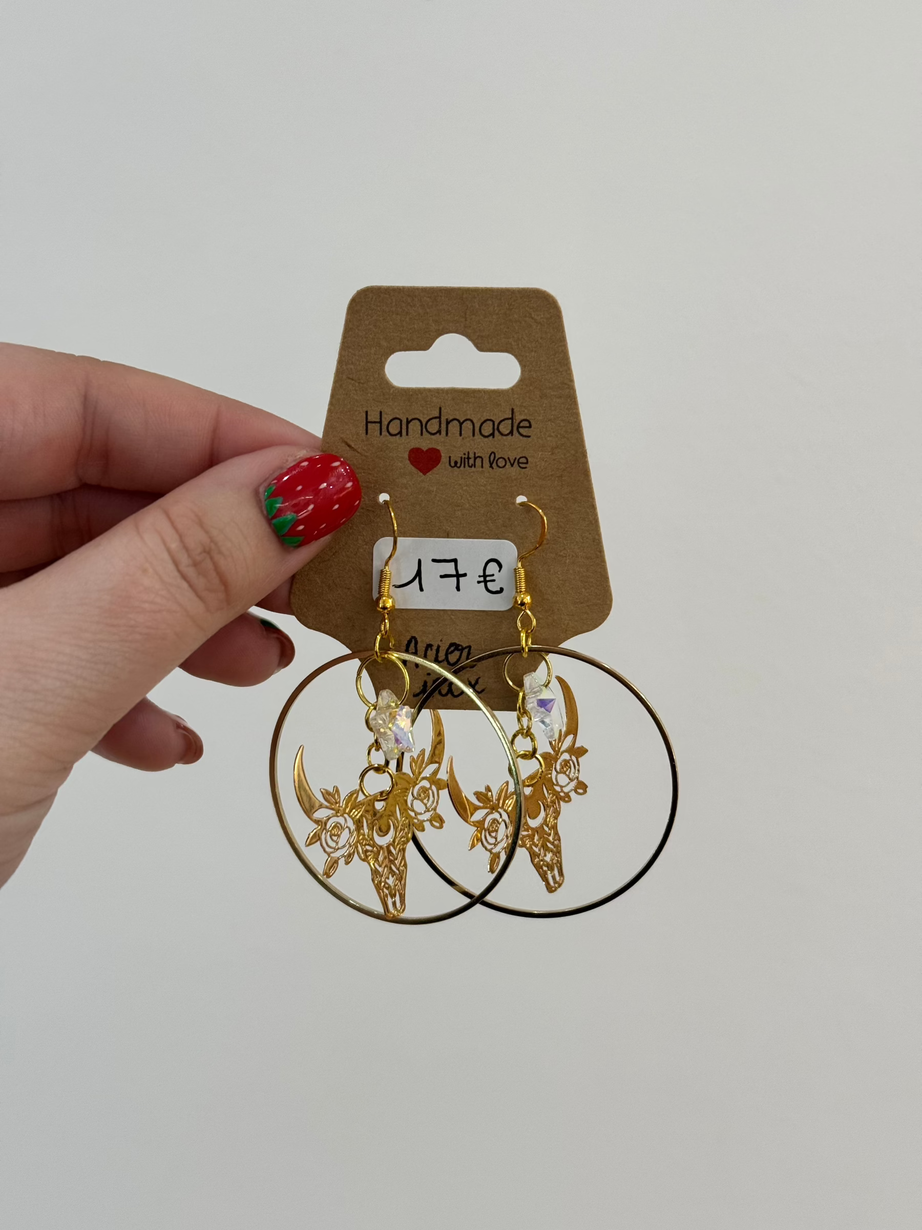 Boucles d’oreilles bijou fantaisie en acier inoxydable or pendentif étoile légères et confortables hypoallergénique pour oreilles sensibles