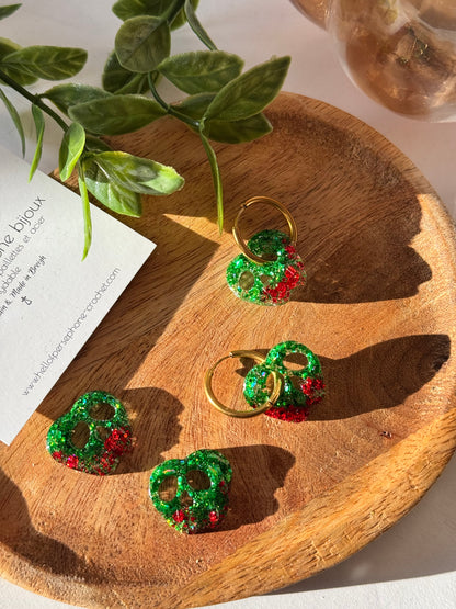 Boucles d’oreilles créoles Pomme Empoisonnée
