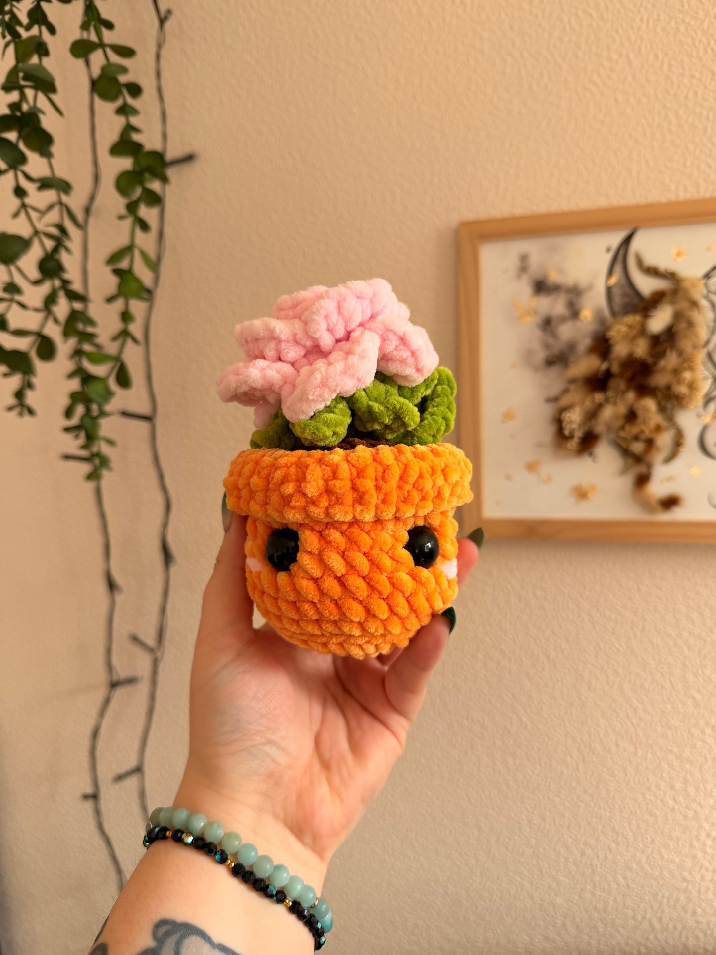 Rose éternelle au crochet I Décoration (Couleurs personnalisables)