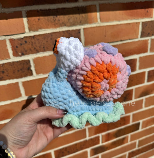peluche gary sponge bob au crochet amigurumi fait main