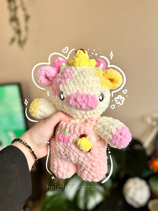 Peluche de vaca a crochet (Modelo a tu elección)