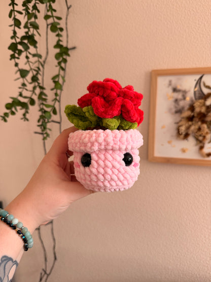 Rose éternelle au crochet I Décoration (Couleurs personnalisables)