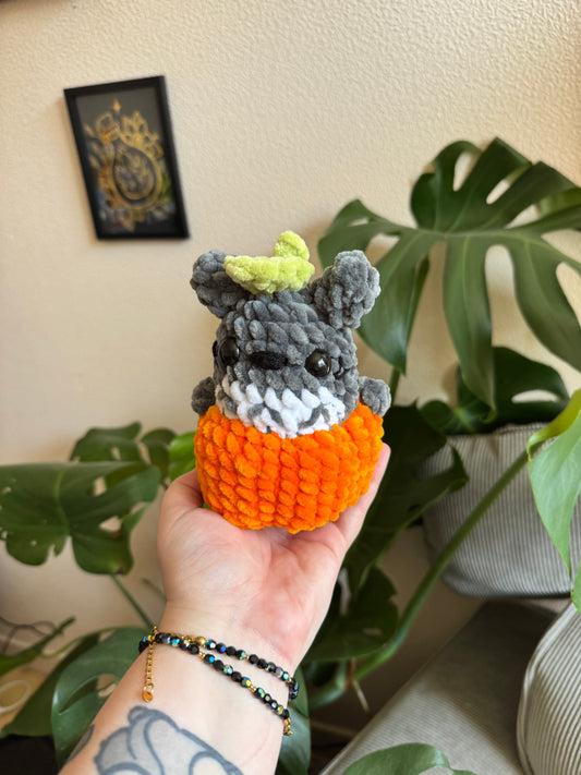 Totoro citrouille au crochet