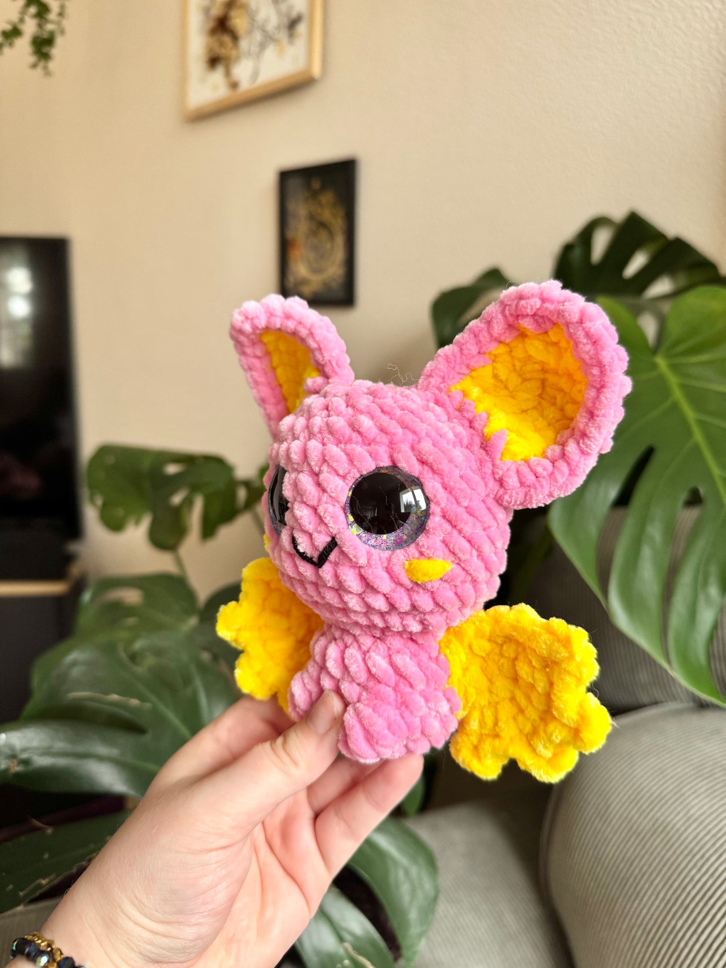 Peluche chauve-souris au crochet