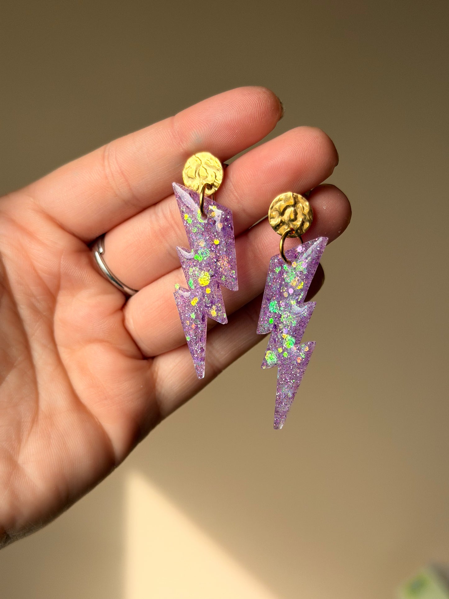 Boucles d'oreilles éclairs - Lilac Garden