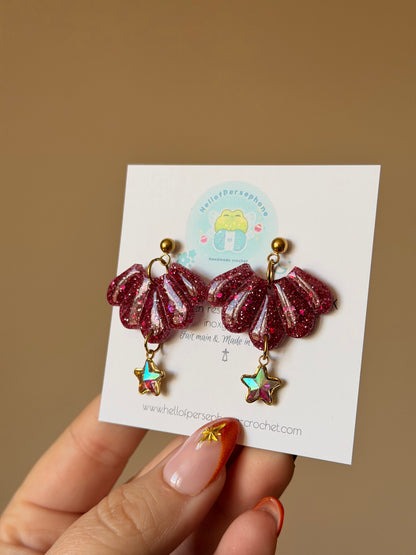 Boucles d'oreilles Fleurs - Lotus Étoilé