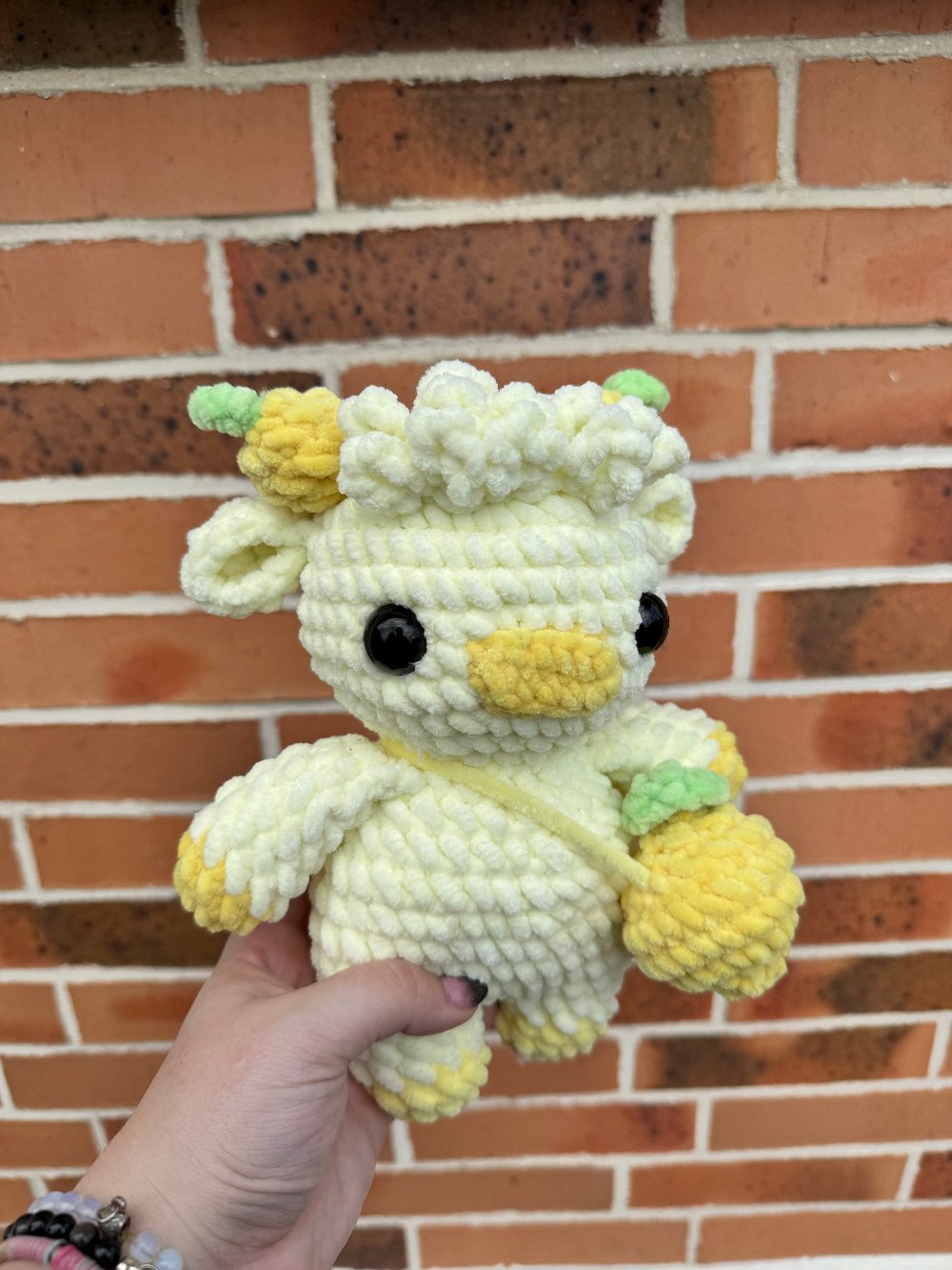 peluche crochet vache citron amigurumi vache crochet fait main