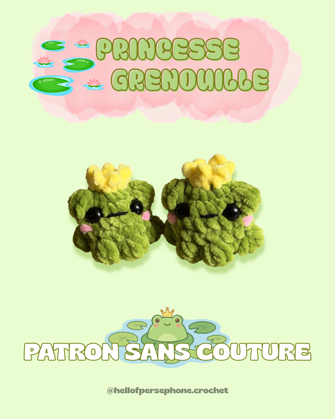 Patron Princesse grenouille