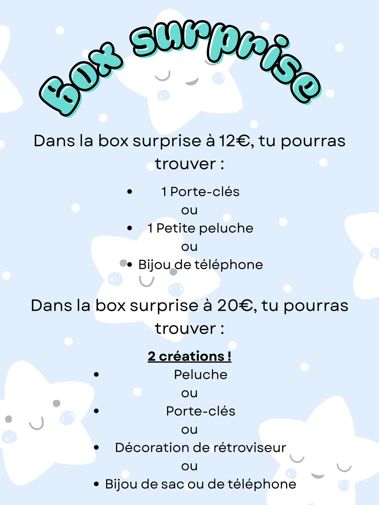 Box peluche surprise