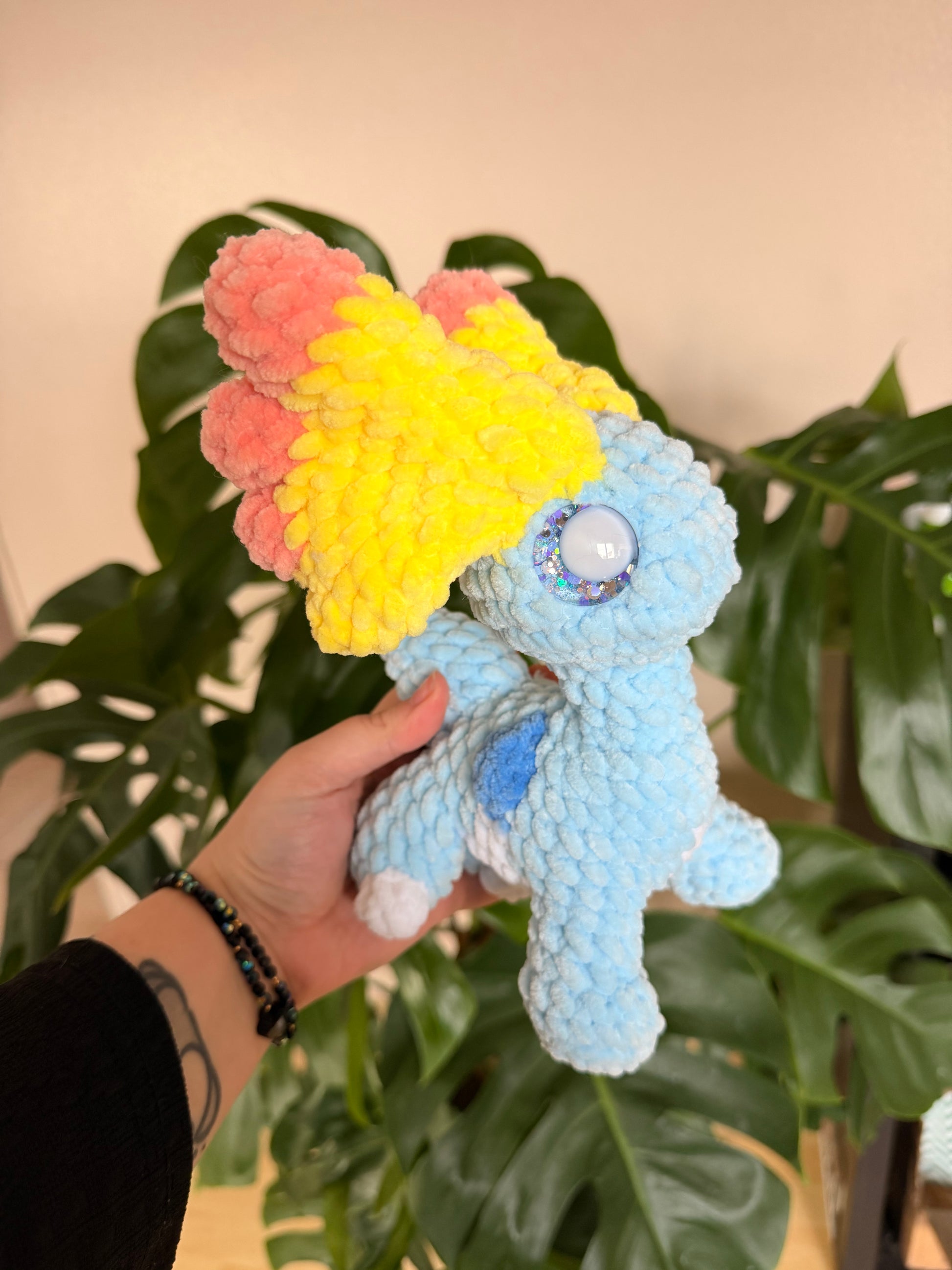 amaura pokemon crochet plushie