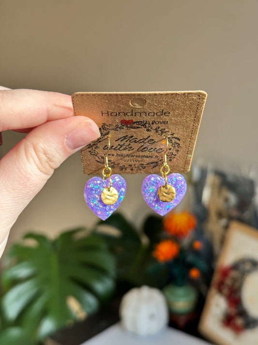 boucles doreilles pendantes coeurs pampilles acier inoxydable or, cadeau pour femme saint valentin ou anniversaire, idéales pour oreilles sensibles, acier chirurgical hypoallergénique