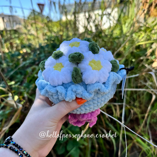 fleurs éternelles au crochet, fleurs crochet, bouquet fleurs crochet, bouquet mariage crochet, bouquet de mariée au crochet