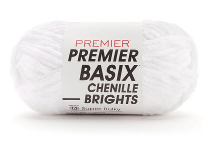 laine chenille premier yarns basix chenille coloris blanc livraison france