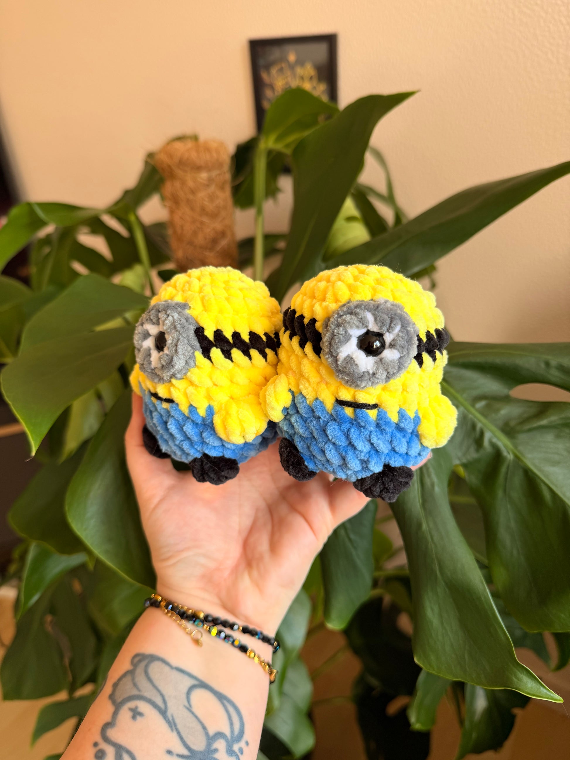 minions peluches en crochet amigurumi kawaii