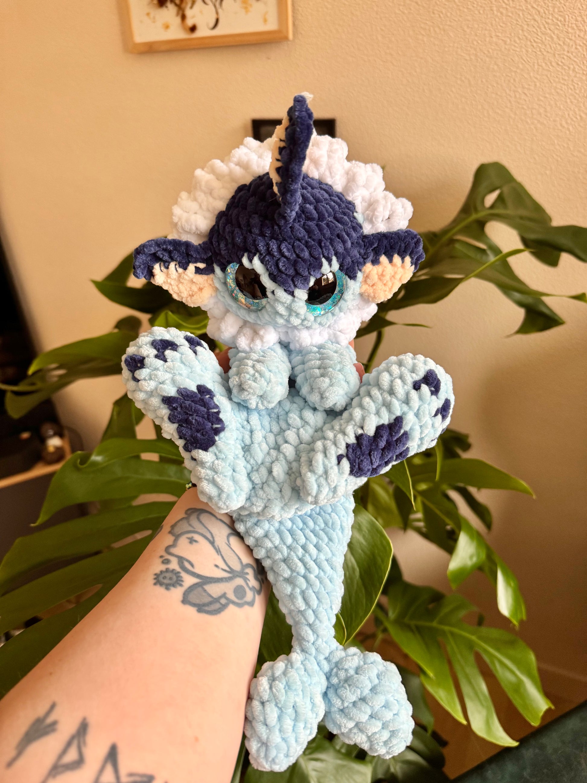 peluche amigurumi aquali au crochet