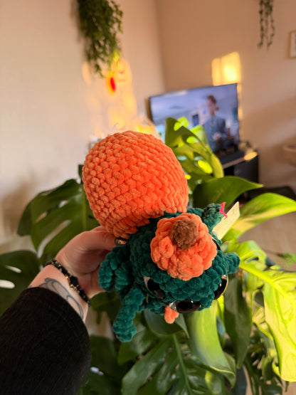 peluche araignee citrouille halloween au crochet