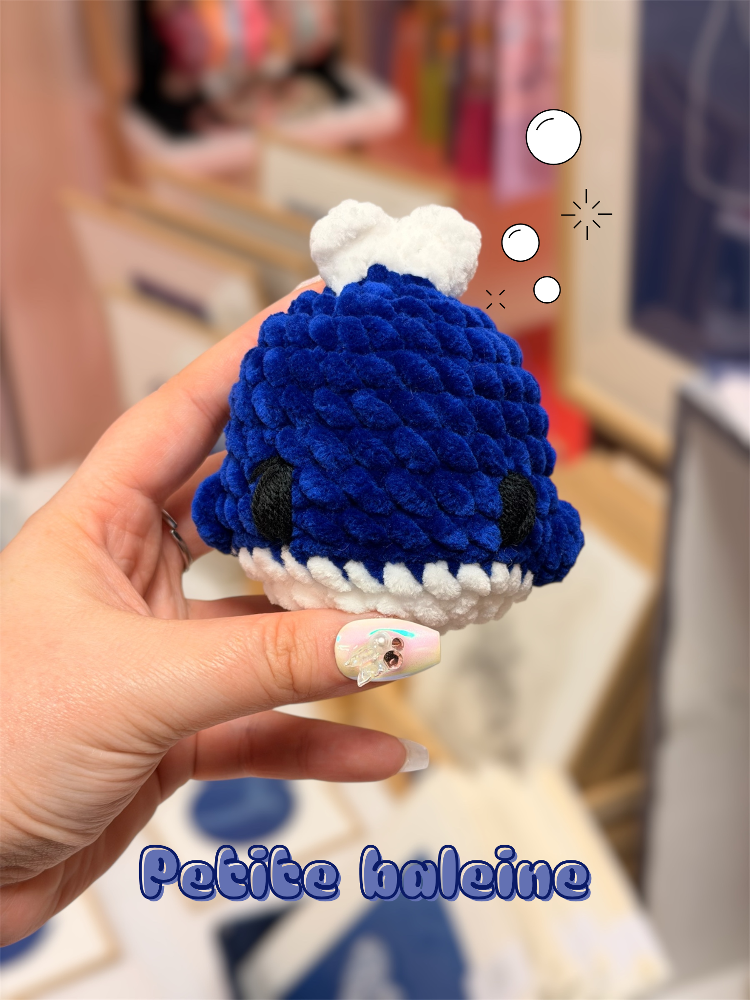 peluche baleine en crochet amigurumi