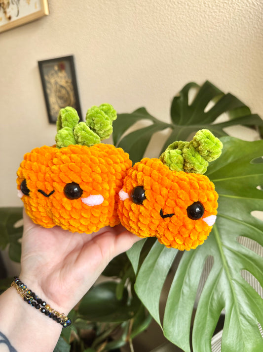 peluche citrouille au crochet jellycat, amigurumi citrouille kawaii