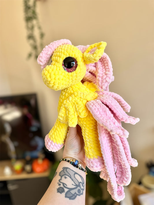 peluche crochet my little pony fluttershy amigurumi, peluche poney crochet