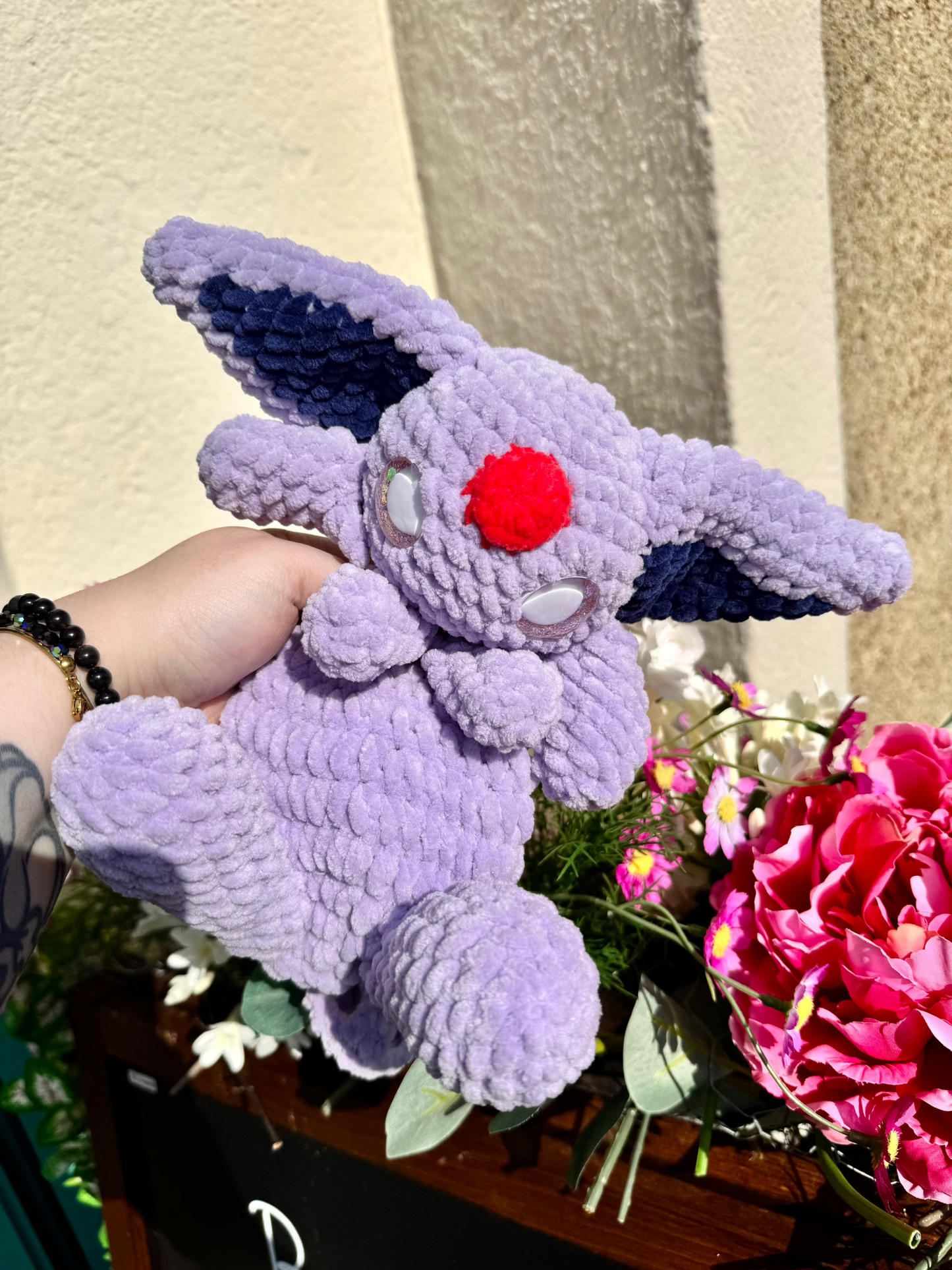 peluche crochet, peluche pokemon crochet, peluche evoli crochet, peluche mentali crochet, espeon pokemon crochet plushie, peluche pokemon evoli mentali
