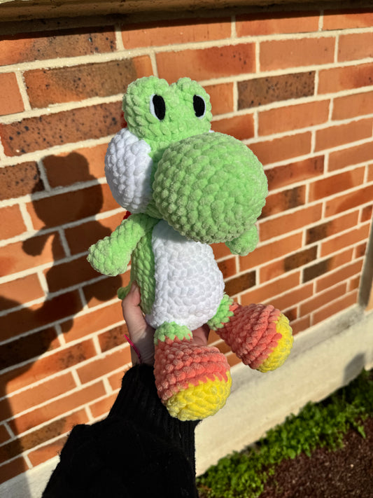 peluche yoshi Mario bros amigurumi crochet fait main