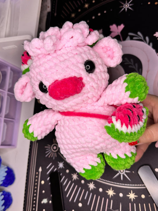 Peluche de vaca a crochet (Modelo a tu elección)