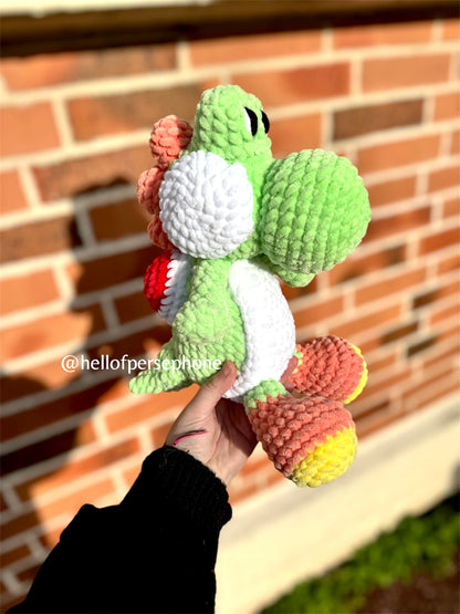 peluche yoshi Mario bros amigurumi crochet fait main
