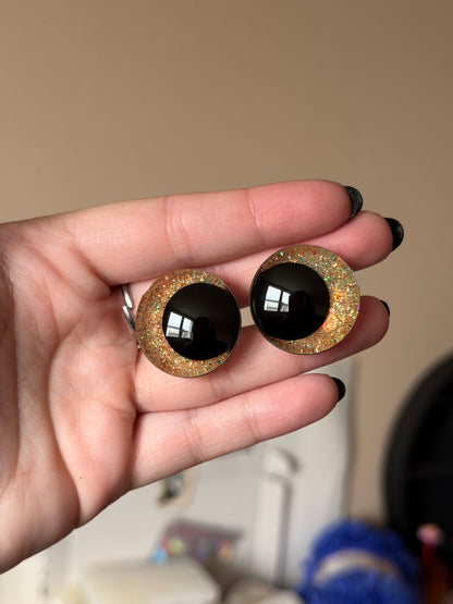 safety eyes for amigurumi orange color