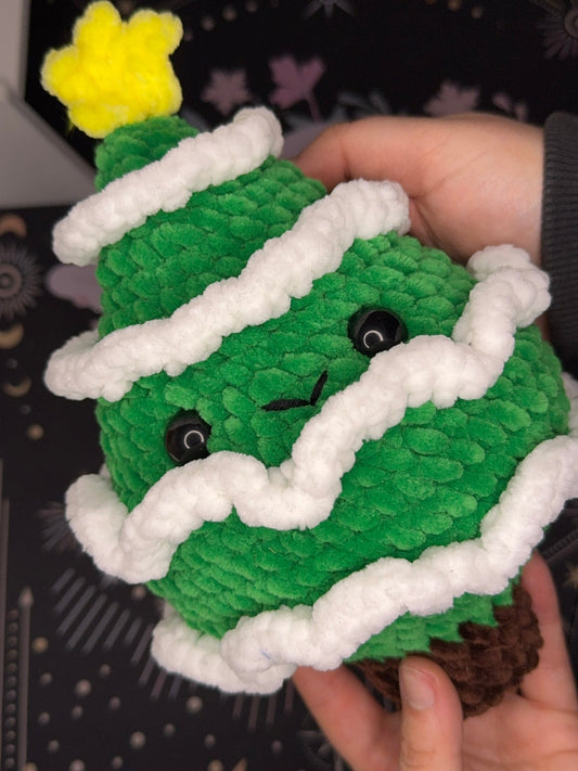 sapin vert de noel au crochet 100% fait main en France idées cadeaux parfaite pour les cadeaux de noël et de fin d'années